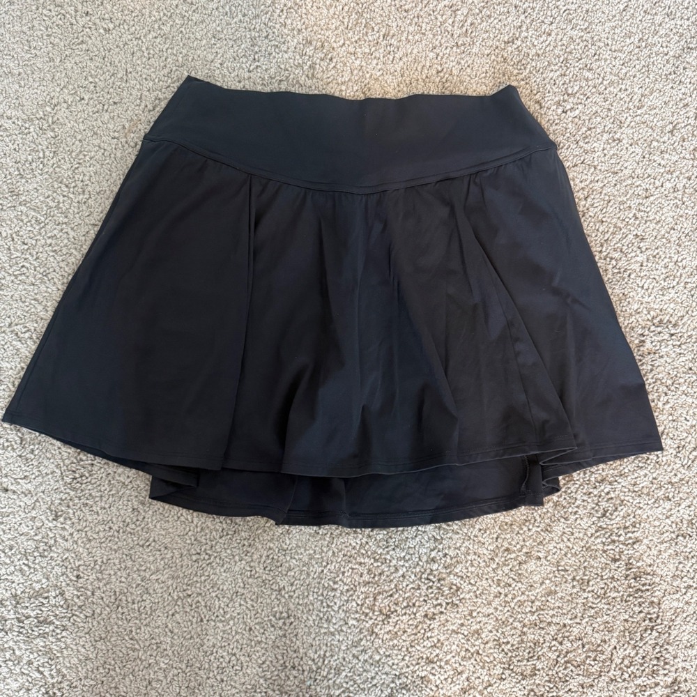 Gilly‎ Hicks Go Energize Black Athletic Skort Built In Shorts Womens Large